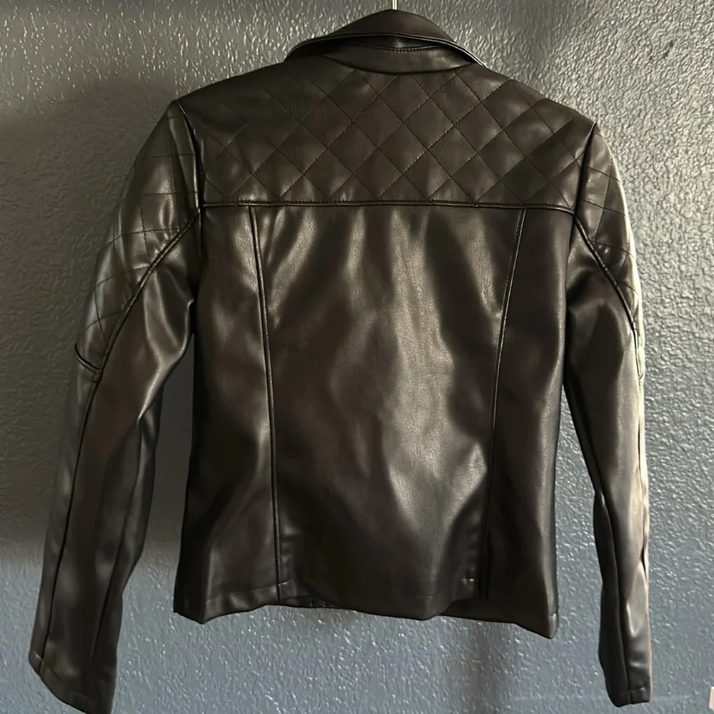 Faux Leather Bomber  jacket by Art Class - Picture 3 of 3